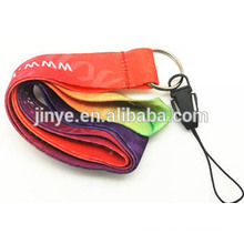 Custom Heat Transfer Printing Cell Phone Strap Lanyard